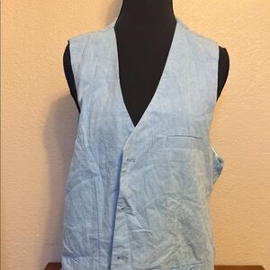 Light Blue Sleeveless Vest